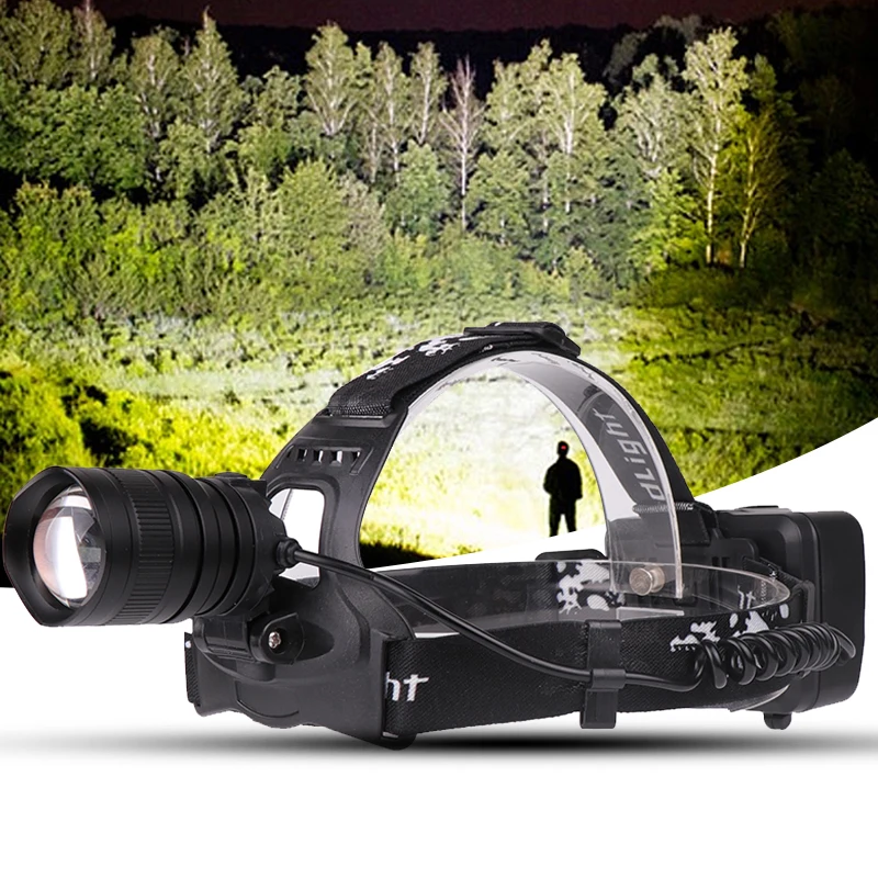 Litwod Z40 XLamp XHP70 светодиодный налобный фонарь мощная фара зум объектив 18650 перезаряжаемая батарея Головной фонарь