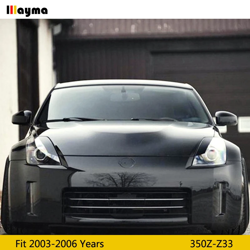 Стильные Карбоновые брови JDM ДЛЯ Nissan 350Z 2003 2006 года Z33 CF лампа для век наклейка на