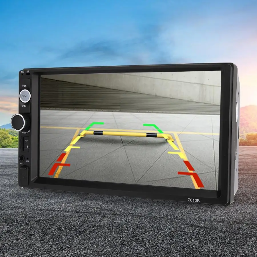 7 дюймовый HD Bluetooth заднего хода автомобиля монитор Дисплей Сенсорный экран Media Player