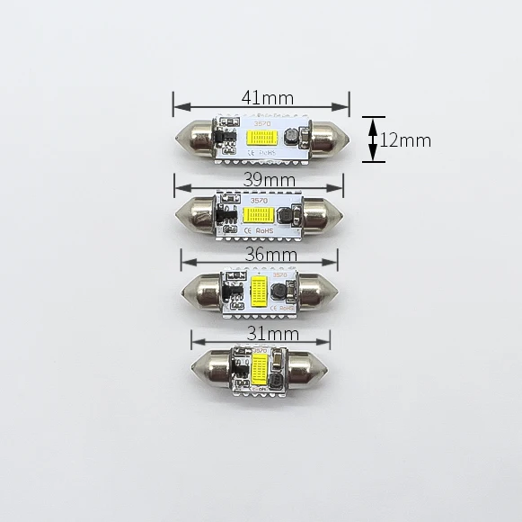 2Pcs Lmusonu 12-24V High Power V1 S8.5 31/36/39/41MM Festoon Led Reading Light License Plate Lamp 72W 1000LM | Автомобили и