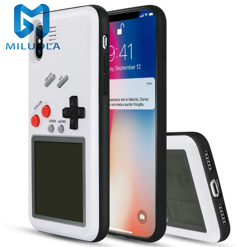 Ретро Чехол Caseboy для телефона Teris Gameboy iPhone X XS MAX XR мягкая задняя крышка из ТПУ Iphone 6 6S