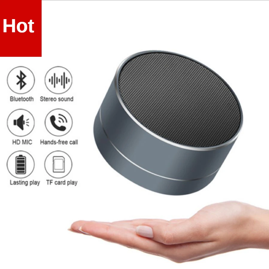 

Portable Card Mini Broadcaster Mobile Phone A10 Wireless Bluetooth Speaker Alarm Device HD MicSubwoofer Sound Field
