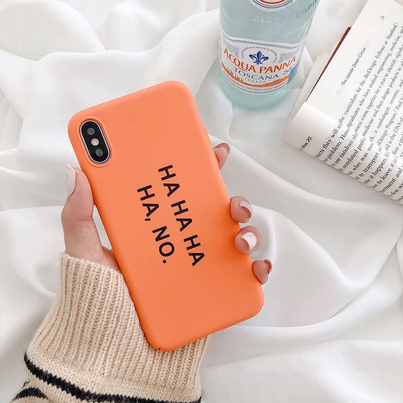 Retro Art Letter illustration Korean Phone Case For iPhone 7 Puls 6 6S 8 X Xs XR Max Cases Hard Matte Cover Coque | Мобильные