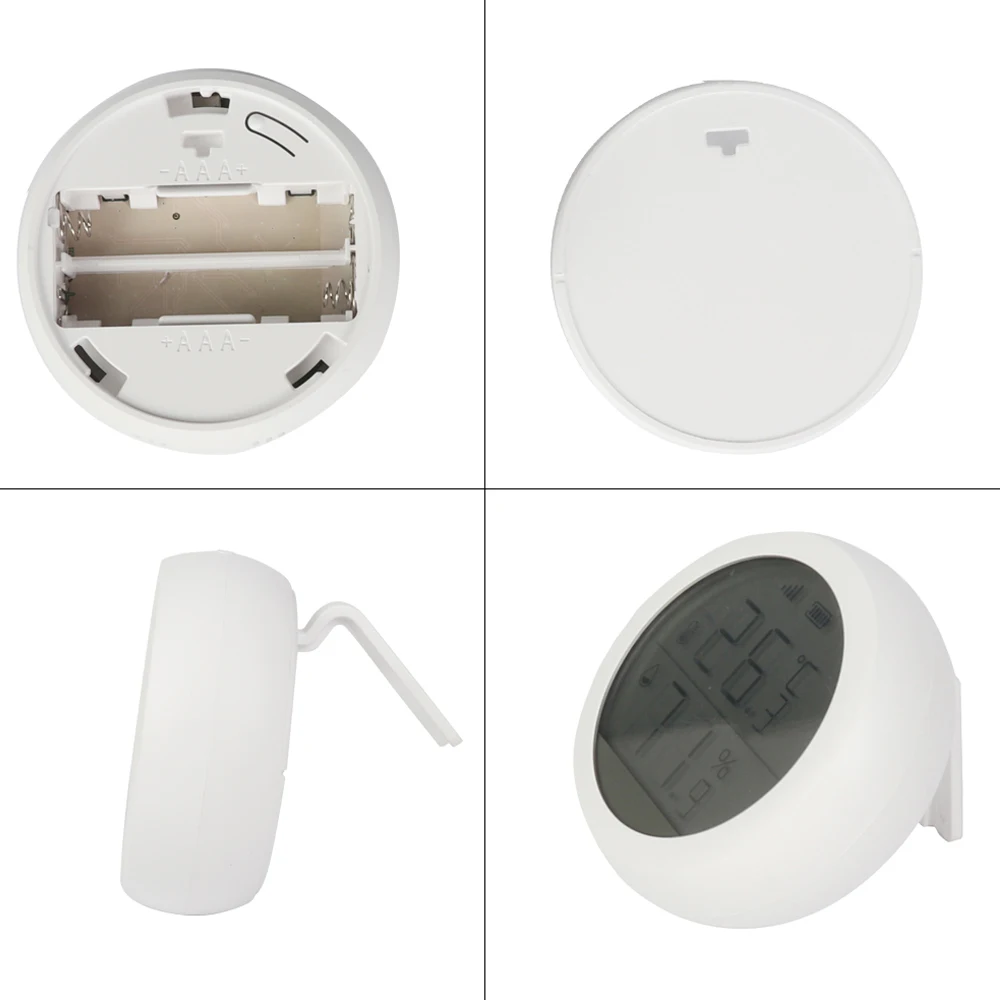 

Tuya Zigbee Temperature and Humidity Sensor with LCD Screen Display One-click linkage Home automation security alarm Tuya sensor