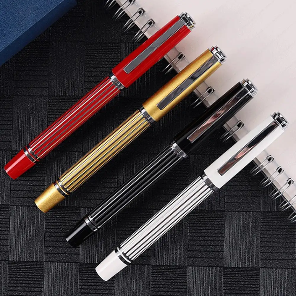 

1PC High Quality Korean Luxury Fountain Pen 0.5mm Nib School Writing Metal Ink Pen Office Business Gift Stationery Signature Pen