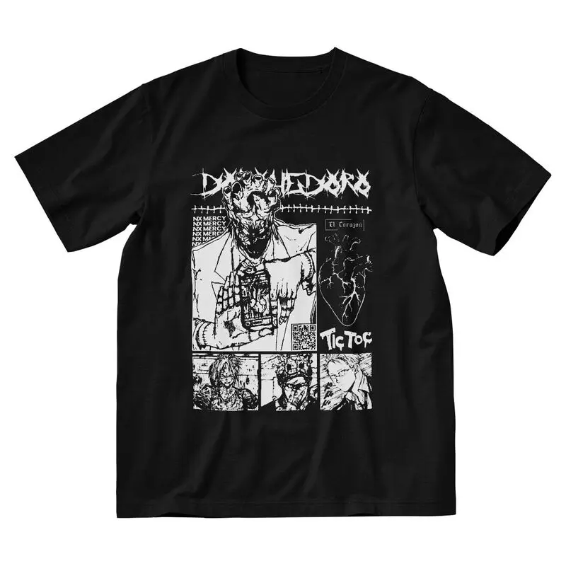 Мужская футболка с коротким рукавом Dorohedoro El Hearts хлопковая Футболка принтом манга