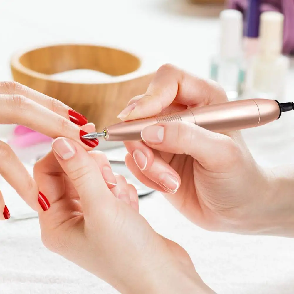 

Electric Nail Drill Machine Portable Pedicure Manicure Drill Equipment Nail Polisher Tool Ceramic Mill Cutters Nail Gel Remove