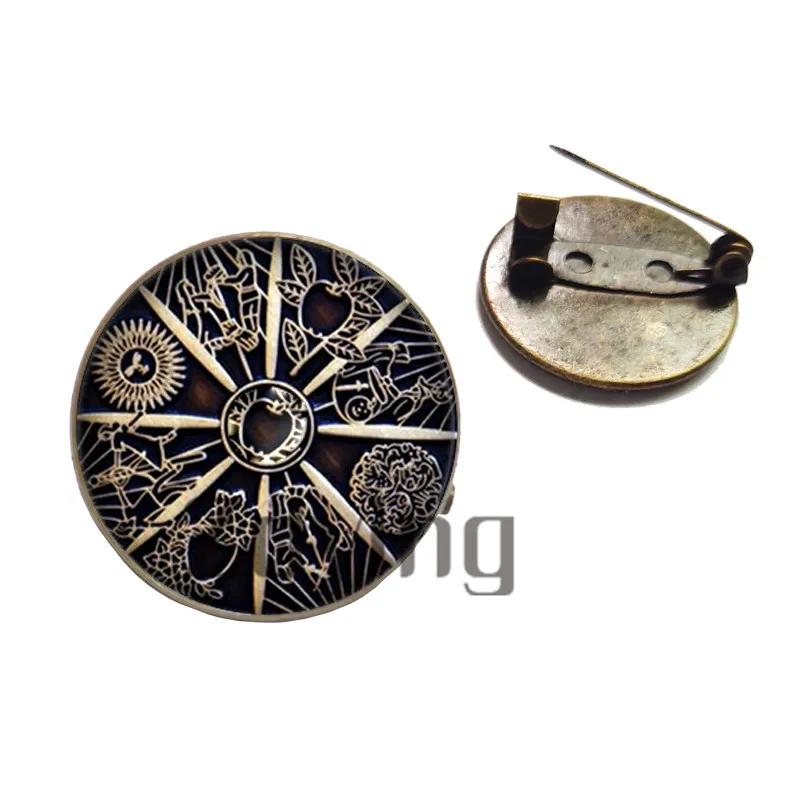 Брошь в стиле ретро 20 мм/25 мм с кабошоном | Украшения и аксессуары