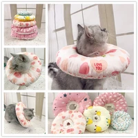cat and dog protective ring pet elizabethan ring soft and cute pure sponge cat collar headgear pet supplies
