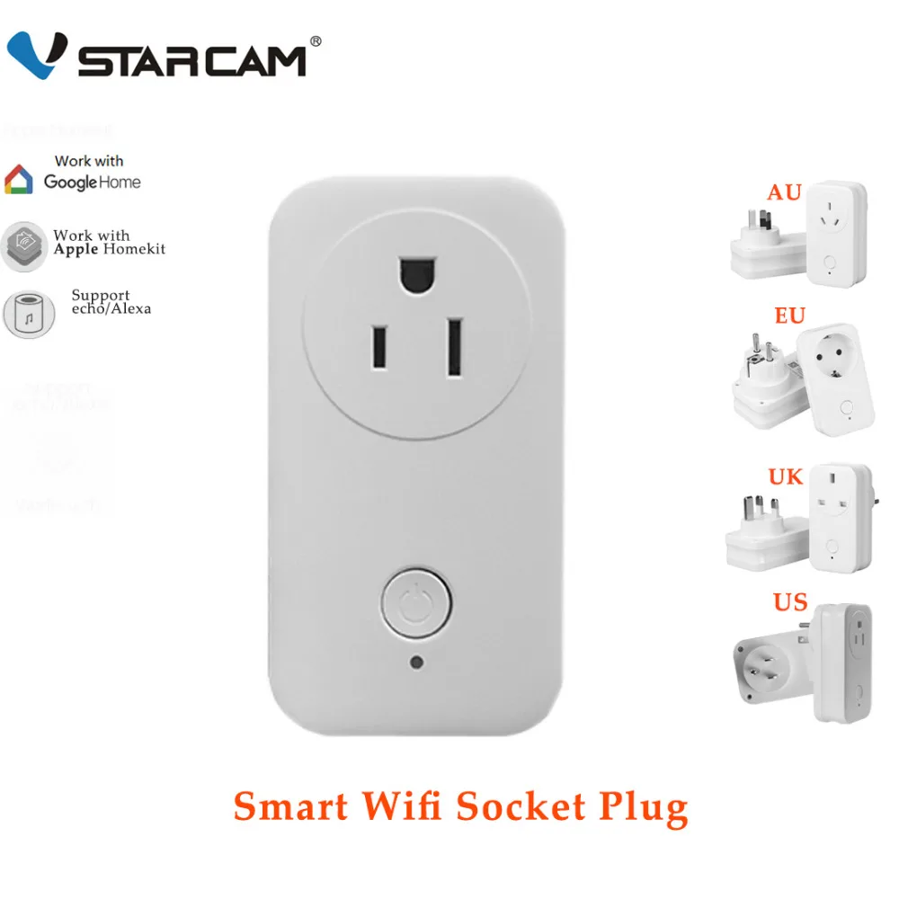 Vstarcam умная розетка Wi Fi на пульте дистанционного управления адаптер для работы с