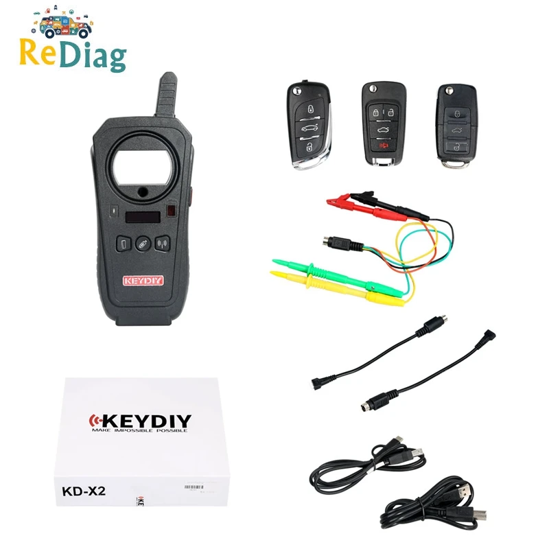 OBD2 диагностический KEYDIY KD X2 кнопочный пульт чайник разблокировщик генератор чипа