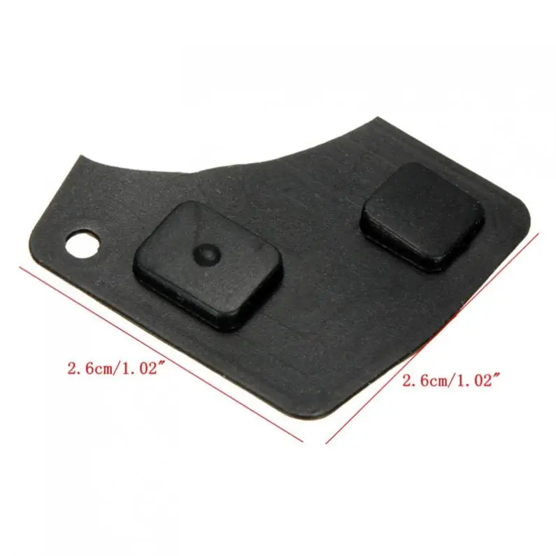 2 Button Black Car Key Leather Remote Accesso Fob Repair Kit Switch Rubber Pad For Toyota | Автомобили и мотоциклы