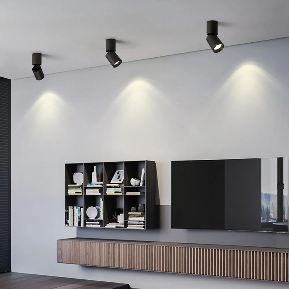 

Home Dimmable LED Downlight Surface Mounted Foldable and 360 Degree Rotatable Ceiling Lamp 7W 12W COB Spot Lighting Fixture Lamp