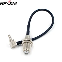 rf pigtail cable f to crc9 connector f female to crc9 right angle crimp rg174 pigtail cable 15cm