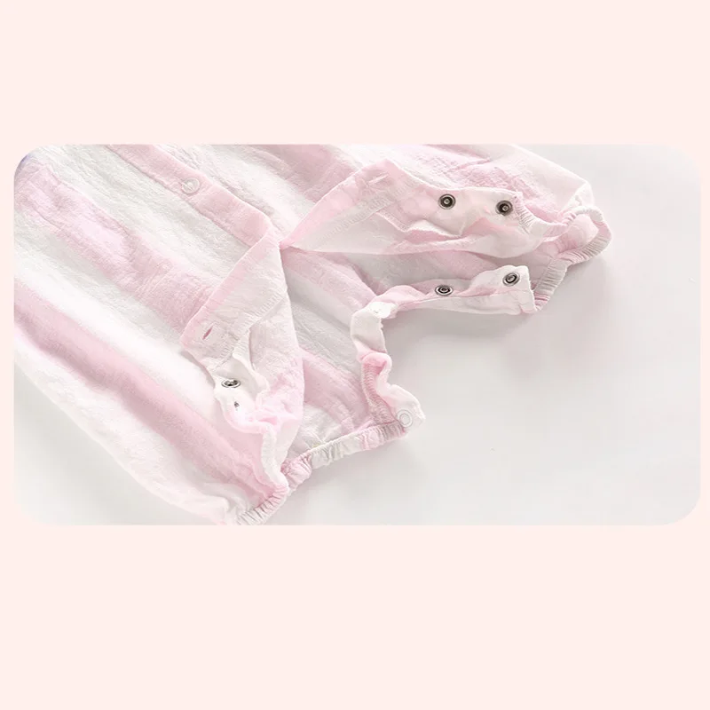 

High quality Baby Girls Rompers Summer Soft and Breathable Newborn Baby Clothes For Girls CottonYarn Kids Jumpsuit