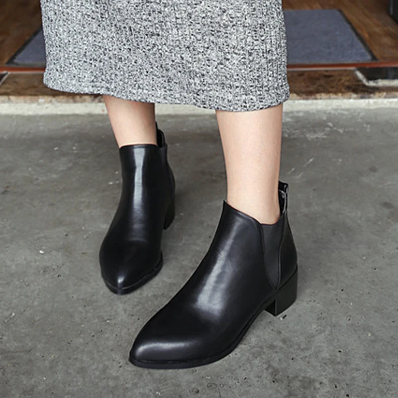

CEYANEAO2018 Short Boots Spring Fall Winter Comfortable Platform Boots Women Ankle Boots Rubber Boots Female Lady BotasShoesE843