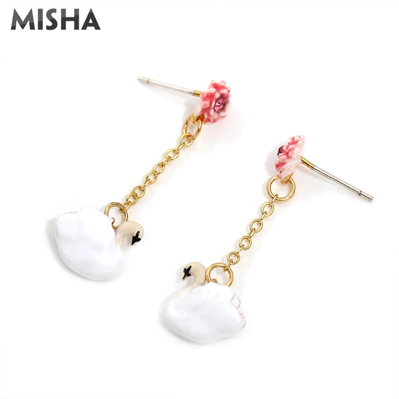 MISHA новые серьги для женщин и девушек ручная работа эмалированные глазурные в