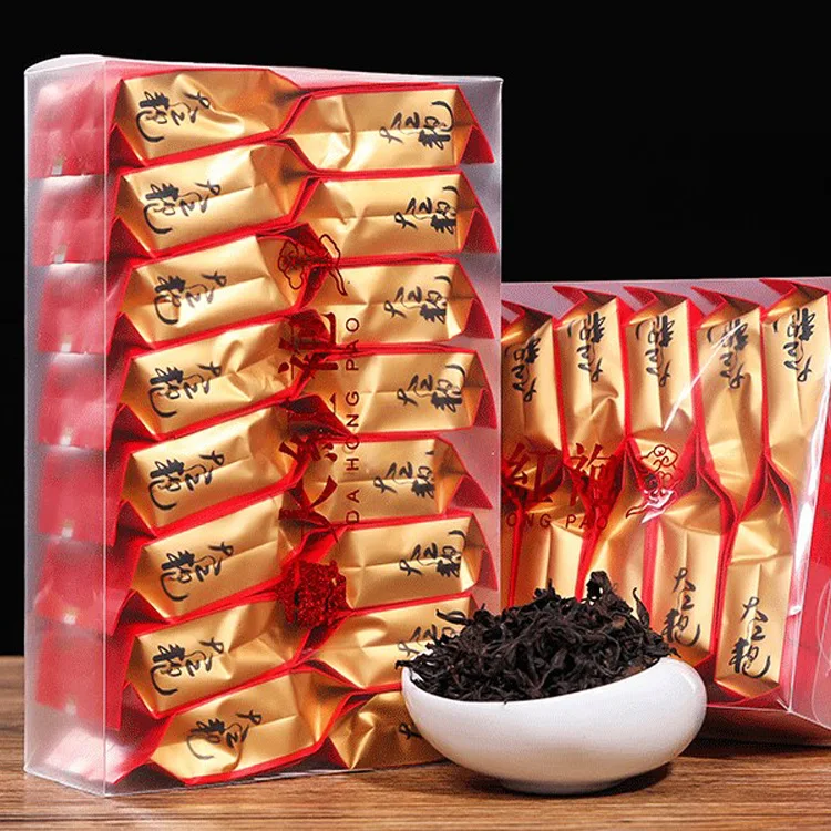 

150g Black,Tea China Big Red Robe Oolong,Tea the Original Wuyi Red Tea For Health Care Hong Pao Vacuum Packaging Kraft Paper Bag