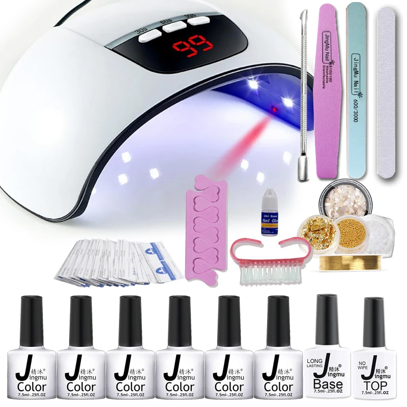 

Manicure Set Acrylic Nail Kit With 54W Nail Lamp Choose Gel Nail Polish Nail Art Set Manicure Machine All For Manicure