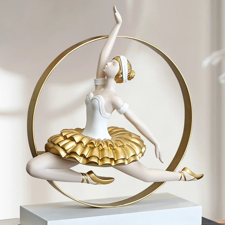 

Collectible Figurines Doll Ballet Creative Crafts Vintage Living Room Decoration Nordic Accesorios Hogar Home Decor AE50BJ