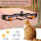 Горячая Распродажа присоски Windows кота трек шар забавные игрушки для домашних животных кошка разведки туннель игрушки играть трубы с шары кошка игрушка обучающими материалами