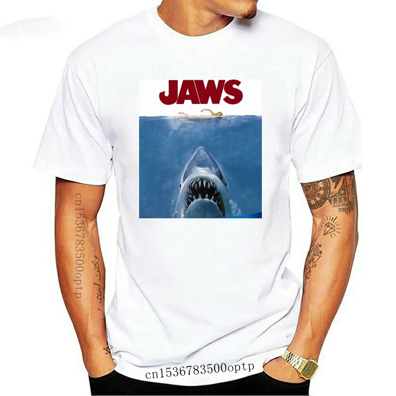 

New Jaws Mens Jaws Poster T Shirt Black