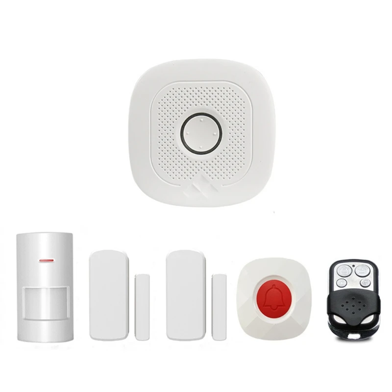 

TUYA WiFi Home Security Alarm System Compatible with Alexa and -Google Assistant Ideal for Home Garage Apartment Office H9EB