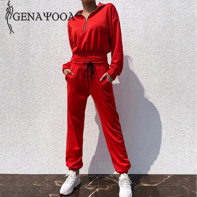 Genayooa брендовый женский спортивный костюм для фитнеса комплект из двух предметов