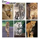 Алмазная живопись с животными, леопардом, львом