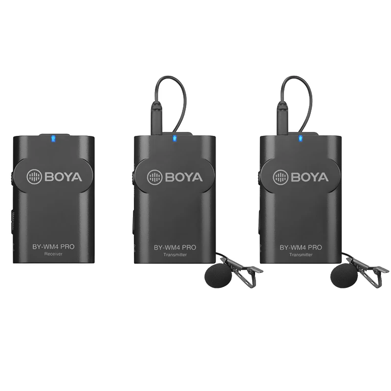 Boya BY WM4 Pro беспроводной Студийный конденсаторный микрофон петличный для интервью