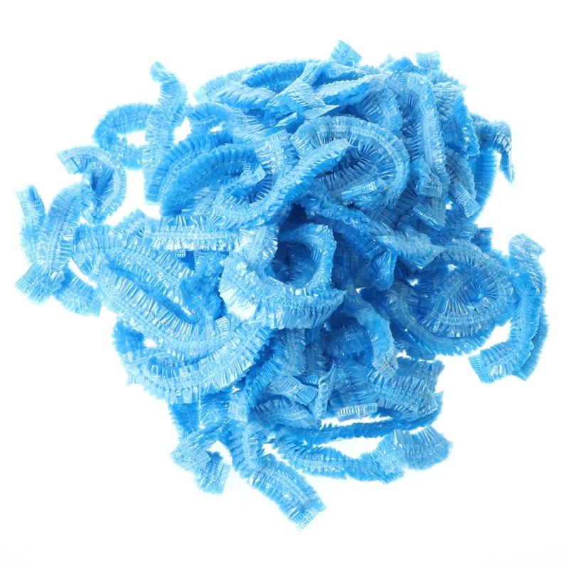 

100 Pcs Clear Disposable Hair Salon Shower Cap Elastic Waterproof Bathing Caps Oct15 Drop ship Dropshipping