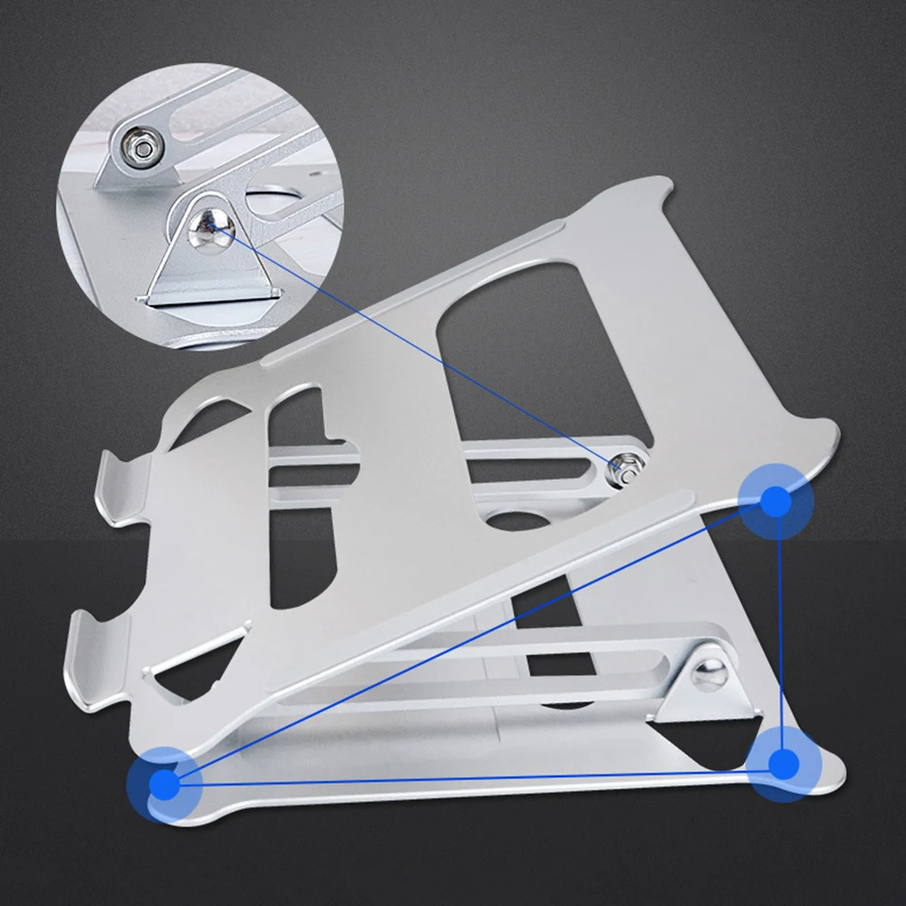 Складная Алюминиевая Подставка для ноутбука настольный держатель планшета