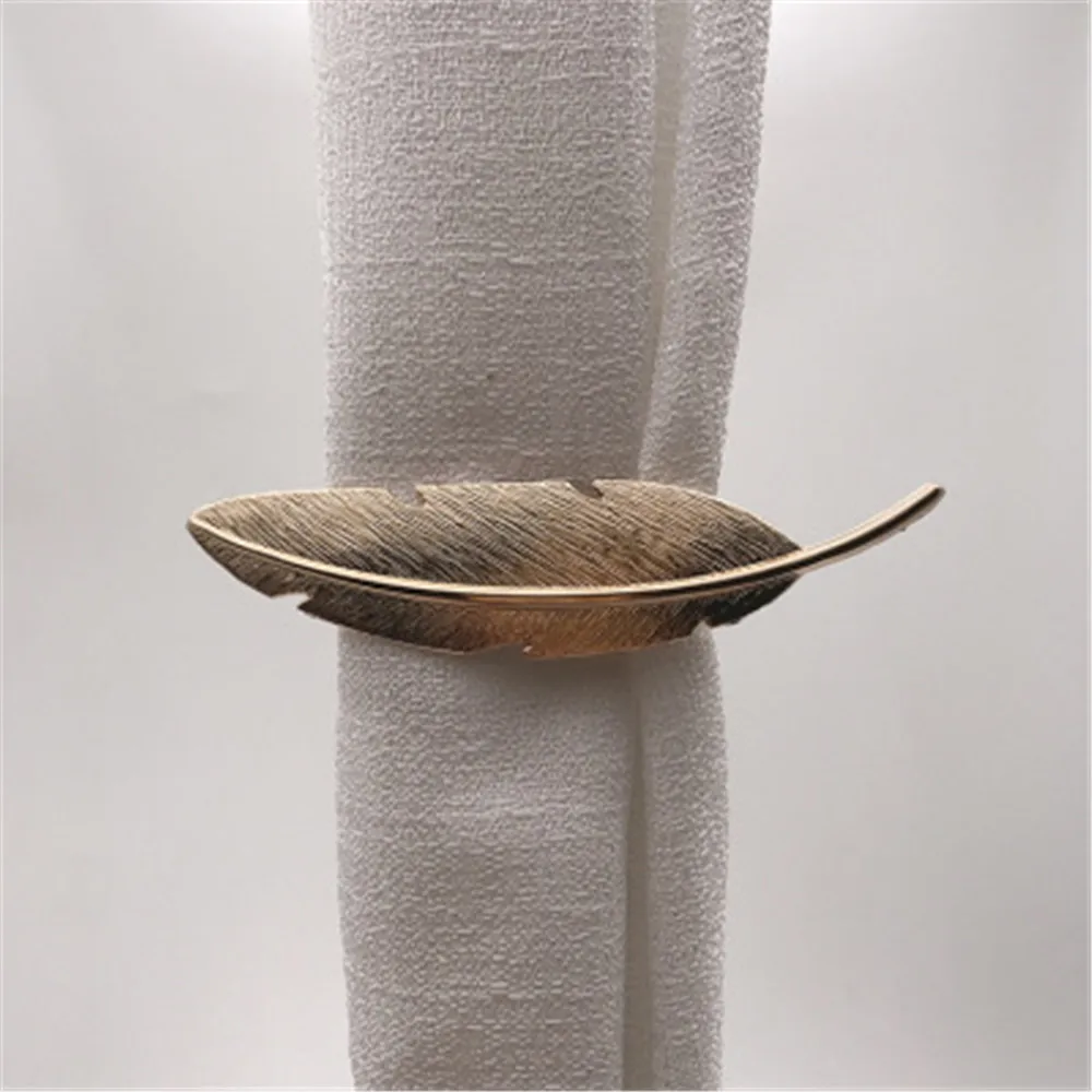 1pc feather shape Clip for curtains tieback curtain magnet hooks accessory ties Home decor wholesale | Дом и сад