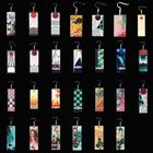 Женские и мужские акриловые серьги-подвески, 27 видов