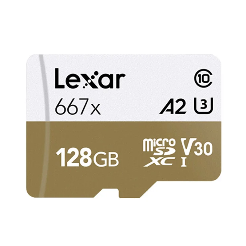 Lexar 64GB карта Micro SD карта 128 ГБ 256 667x слот для карт памяти 100 МБ/с. C10 TF карта флэш-накопитель для смартфона - Емкость: 128GB