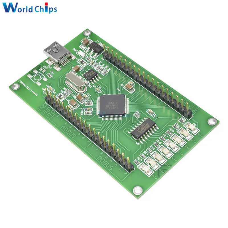 FT2232HL макетная плата обучающая плата FT2232H мини FT4232H UM232H макетная плата модуль USB к SPI двойной последовательный порт