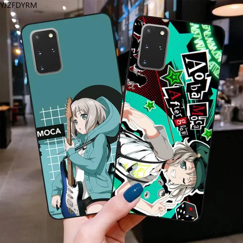 Aoba Moca Bang Dream Покрашенный чехол для Samsung S20 Plus Ultra S6 S7 Edge S8 S9 S10 5G Lite 2020.