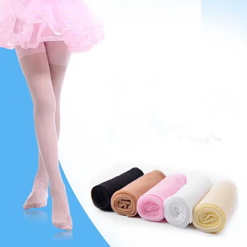Ультратонкие однотонные колготки для девочек 2-15 лет высококачественные дышащие