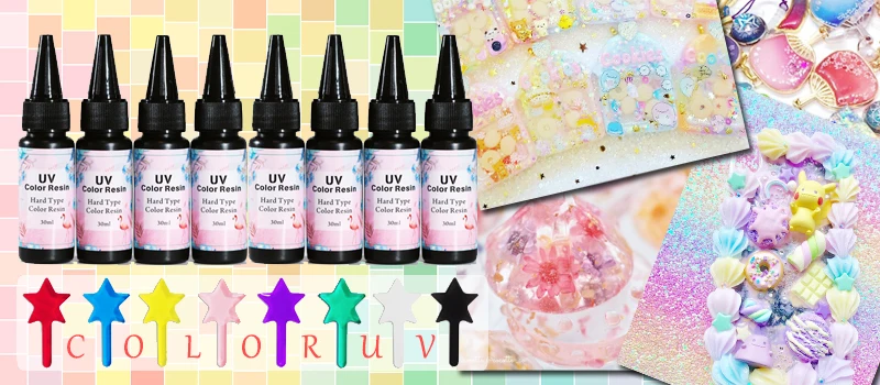 YZY ART UV Смола твердого типа ультрафиолет полимеризация Смола солнечное лечение Активированный солнечный свет Kawaii Ремесла прозрачный(тонкий тип