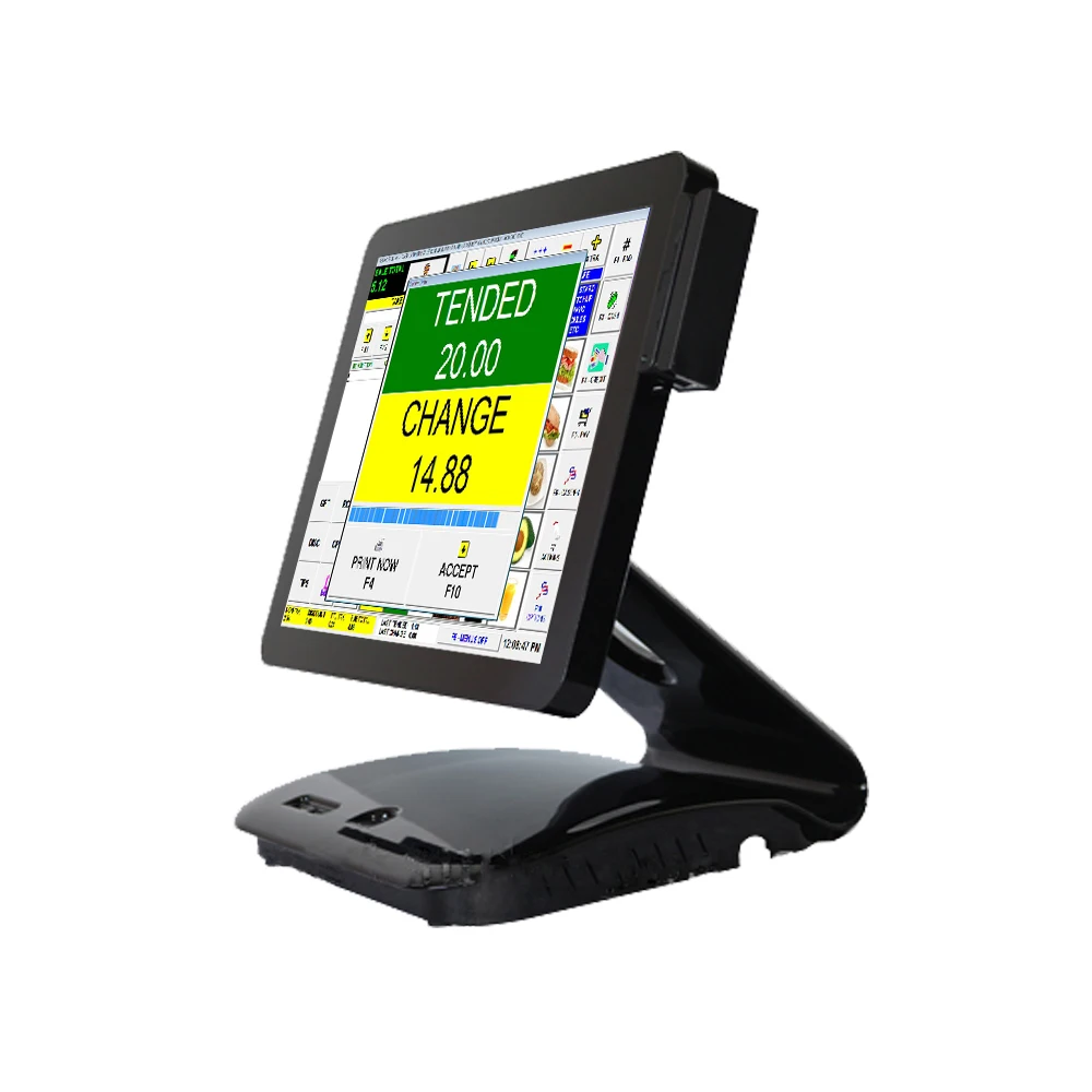 

ComPOSxb commercial good quality epossystems fashion black flat touch screen pos all in one MSR card reader for sale