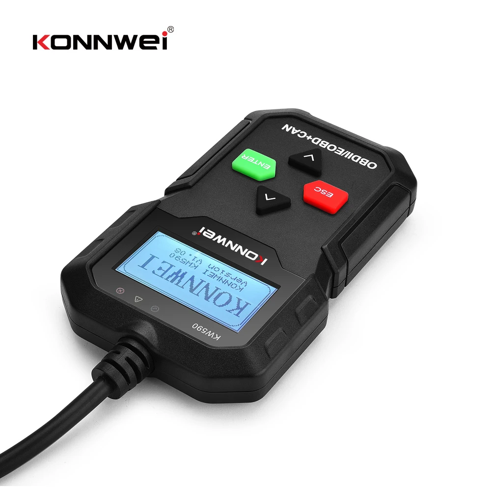 OBD-диагностический инструмент KONNWEI KW590 автомобильный считыватель кодов OBD2-сканер