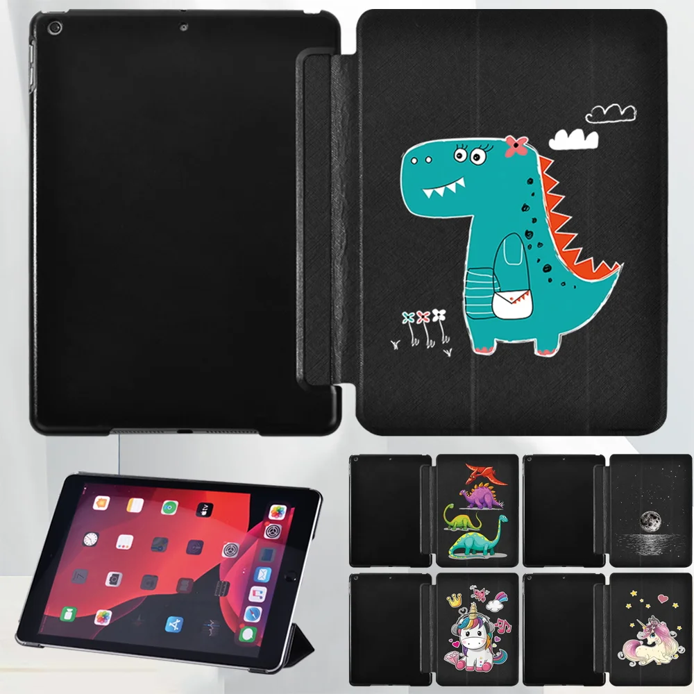 

Tablet Case for Apple IPad 2021 9th Generation 10.2 Inch Leather Tri-fold Sleeve Folio Stand Protective Cover+Stylus