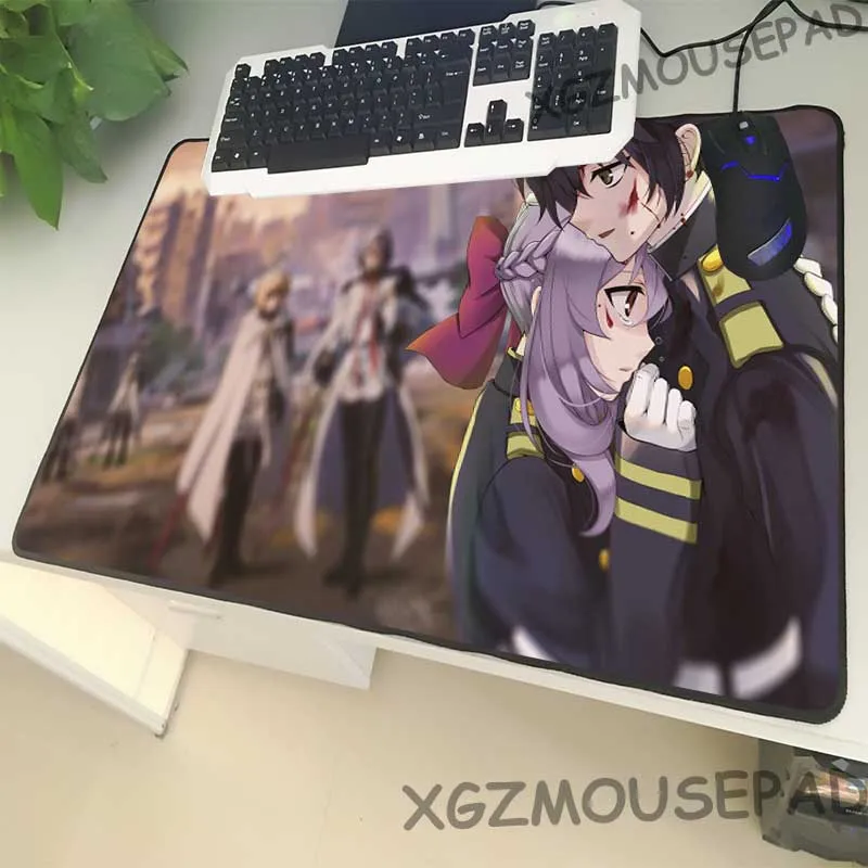Большой черный коврик для мыши XGZ с замком боковой мультяшный Настольный