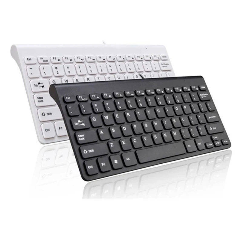 

2 Colors Portable Wired Keyboard USB 2.0 78 Keys Ultra Slim Mini Keyboard For Desktop PC Laptop Computer Peripherals Waterproof