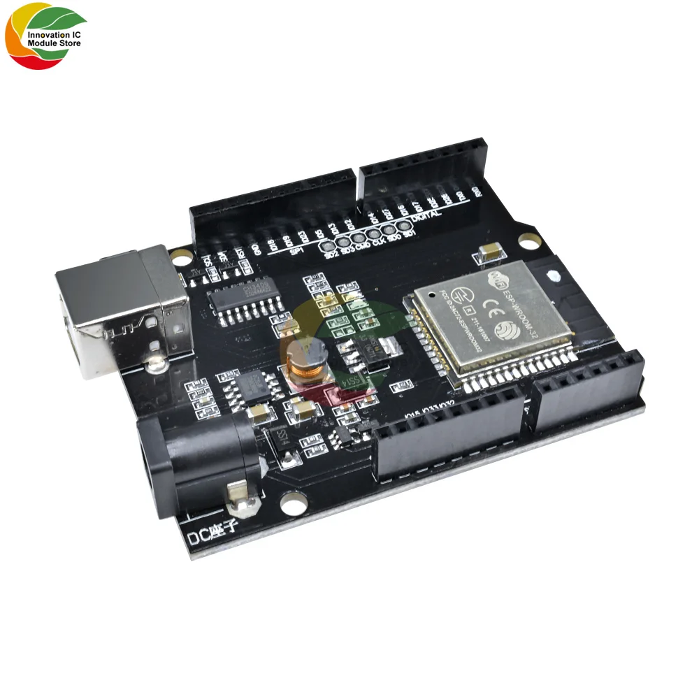 

Ziqqucu DC 5V-12V ESP32 Development Board For Arduino UNO R3 Wemos D1 R32 Mini WIFI Wireless Bluetooth CH340 USB Type B Adapter