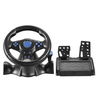 4 in 1 racing steering wheel for ps4 shock for ps3 game steering wheel pc vibration joysticks remote controller wheels drive