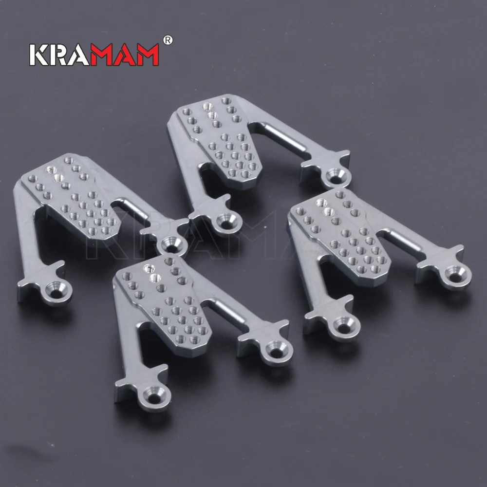 

4PCS Aluminum Rear&Front Shock Mount Set Damper Tower Mount Hoops for 1/10 RC Crawler Car Axial SCX10