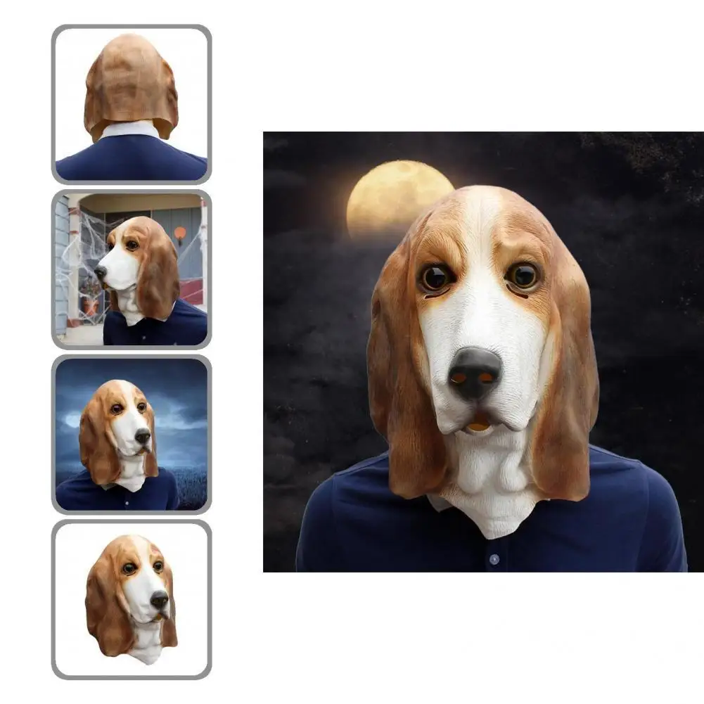 

Realistic Looking Safe Animal Head Face Cover Cosplay Props for Party