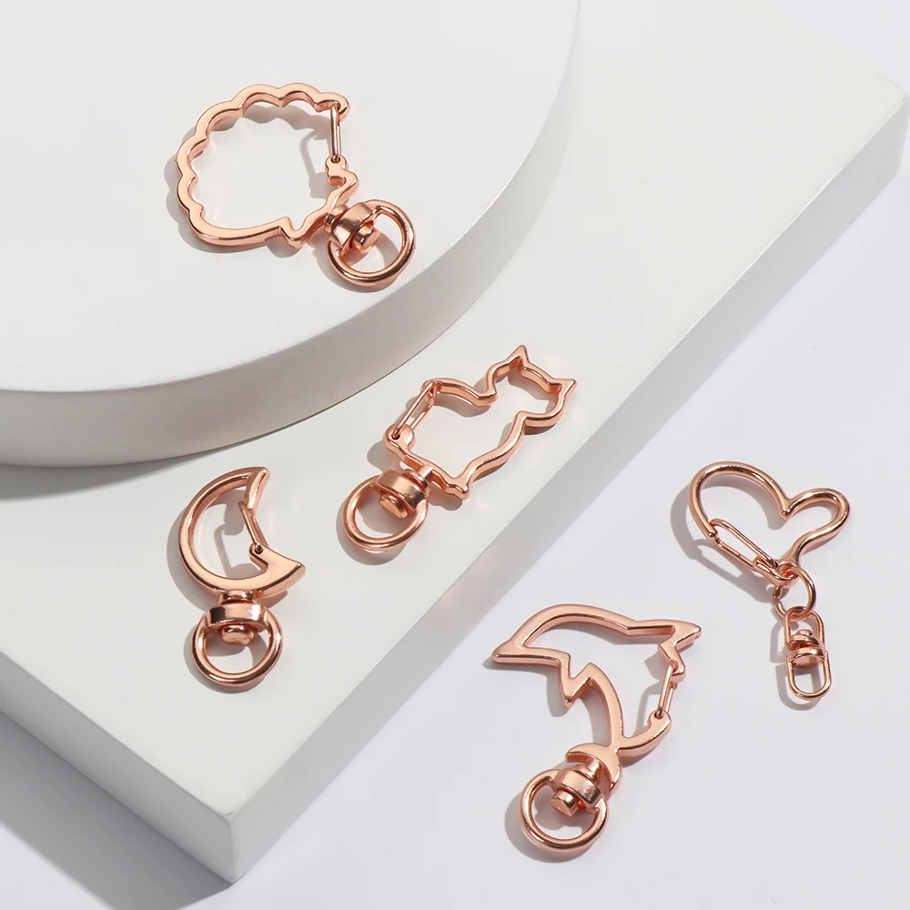 New 5pcs Metal Snap Hook Trigger Clips Buckles For Keychain Lobster Clasp Hooks for Necklace Key Ring DIY Making | Украшения и