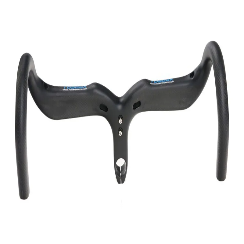 TOSEEK велосипедный руль из углеродного волокна с изогнутым стержнем 28 6 мм 400/420/440